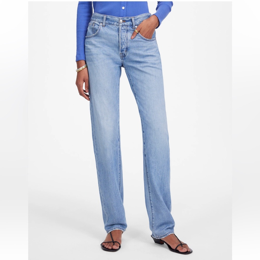 Madewell the Dean Easy Straight Leg Jean